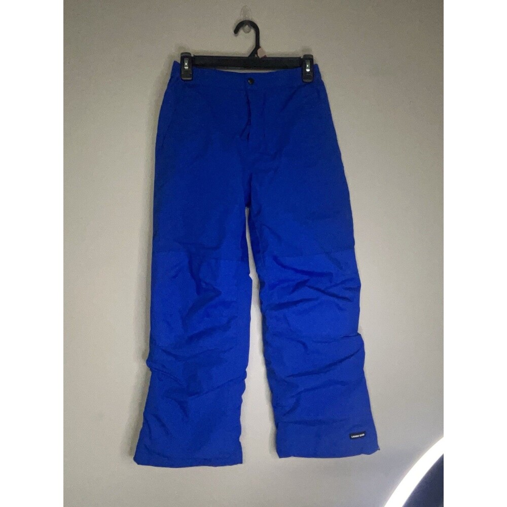 Lands' End the Grow-A-Longs Blue Snow Bib Pants for Kids Size 10 Skiing winter